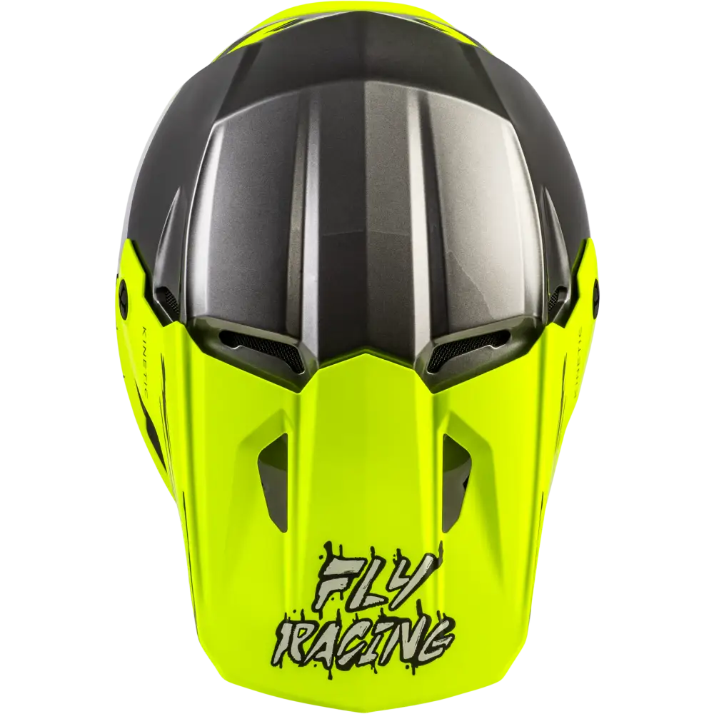 hi vis shoei helmet Youth Kinetic Surge Helmet Grey/Hi Vis Ym