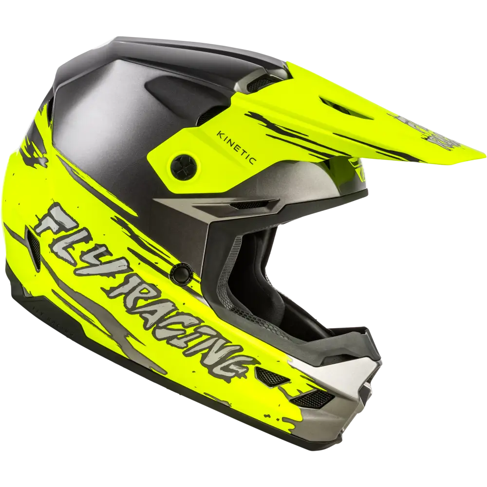 Youth Kinetic Surge Helmet Grey/Hi Vis Ys