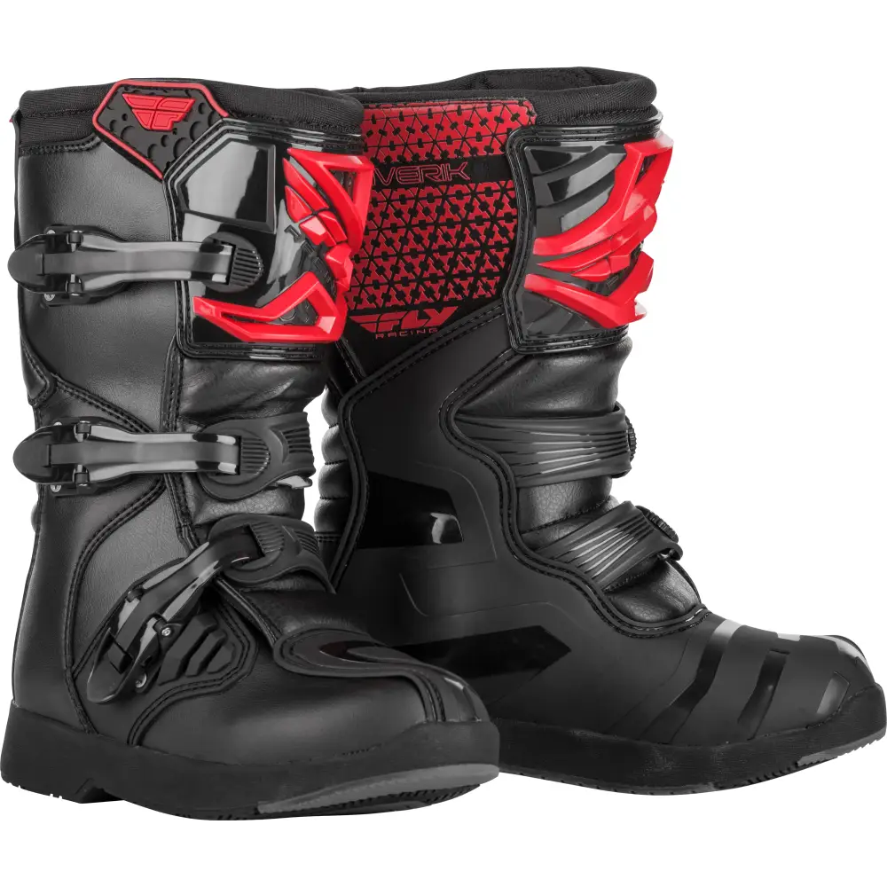 Youth Maverik Boots Red/Black Sz 06