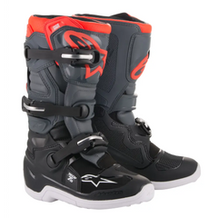 Youth Tech 7s Boots Grey/Red Sz 02