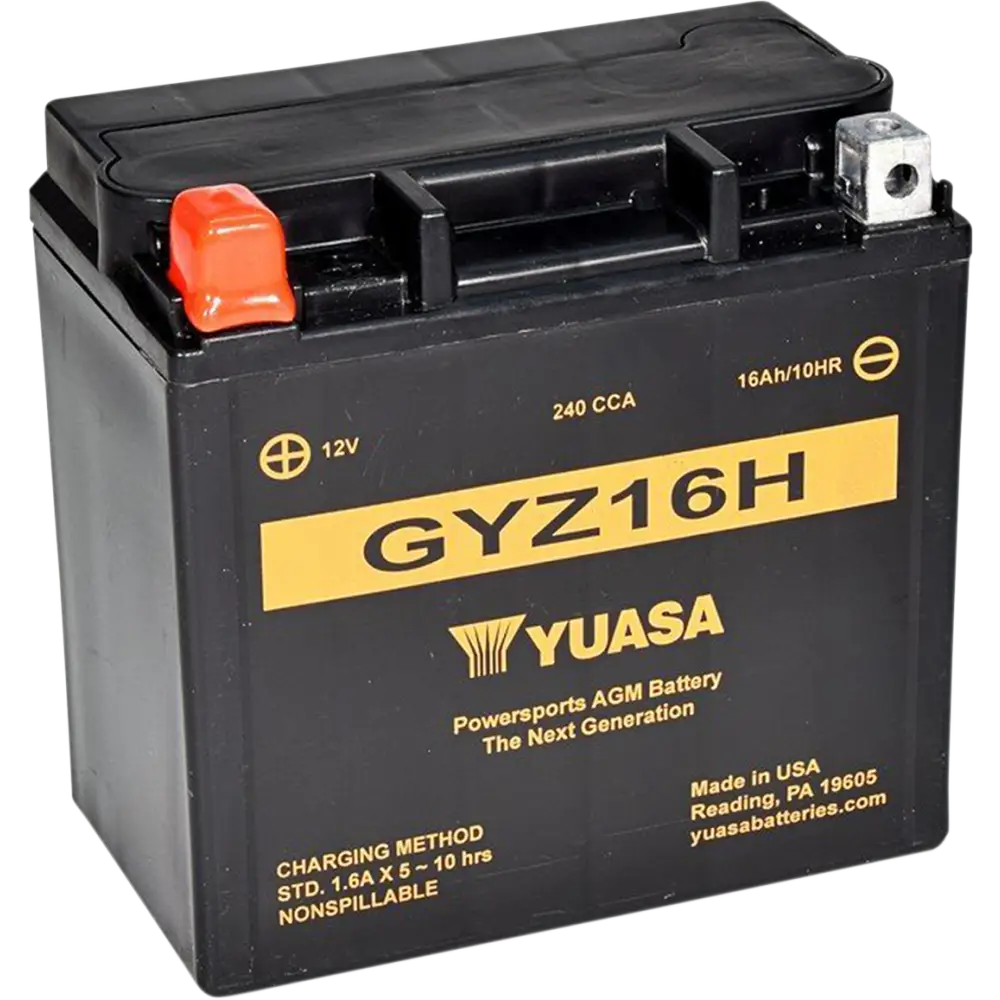 YUASA AGM Battery - GYZ16H YUAM716GH