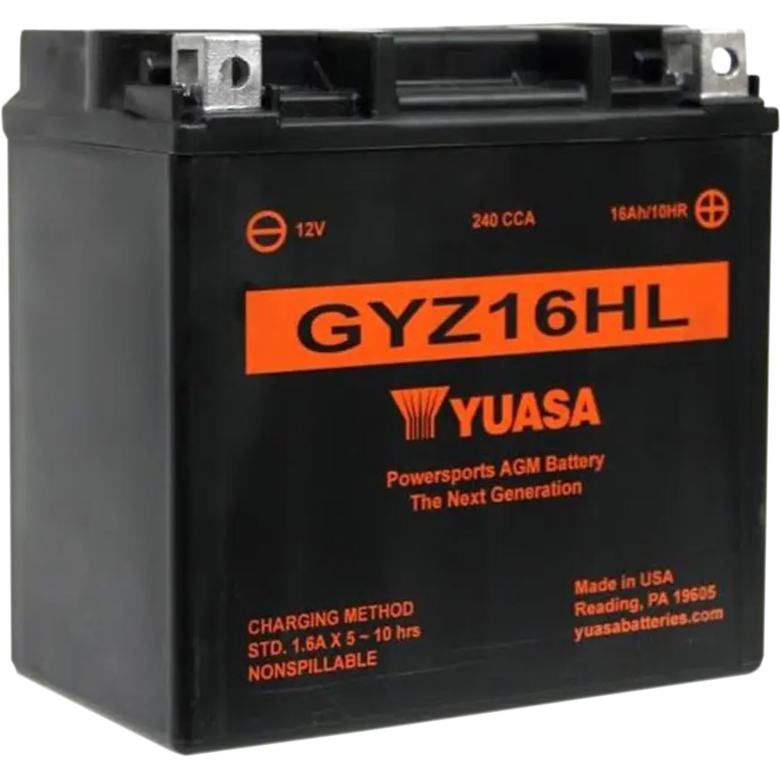 YUASA AGM Battery - GYZ16HL YUAM716GHL
