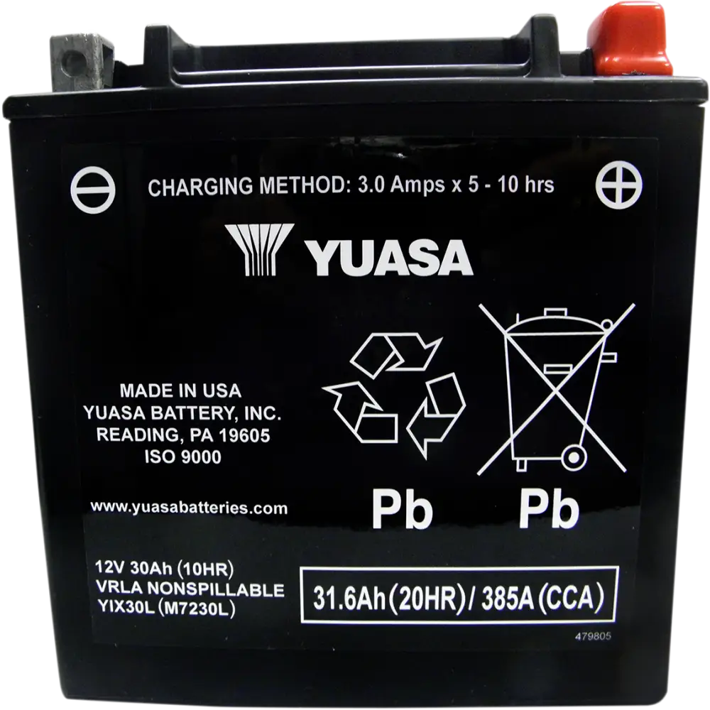 YUASA AGM Battery - YIX30L-BS-PW YUAM6230XPW