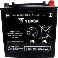 YUASA AGM Battery - YIX30L-BS-PW YUAM6230XPW