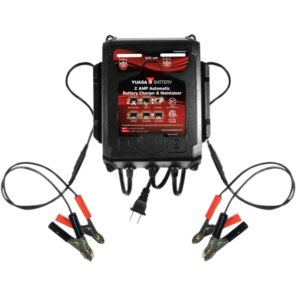 YUASA Battery Charger - 2 A - 6/12 V YUA2AMPCH
