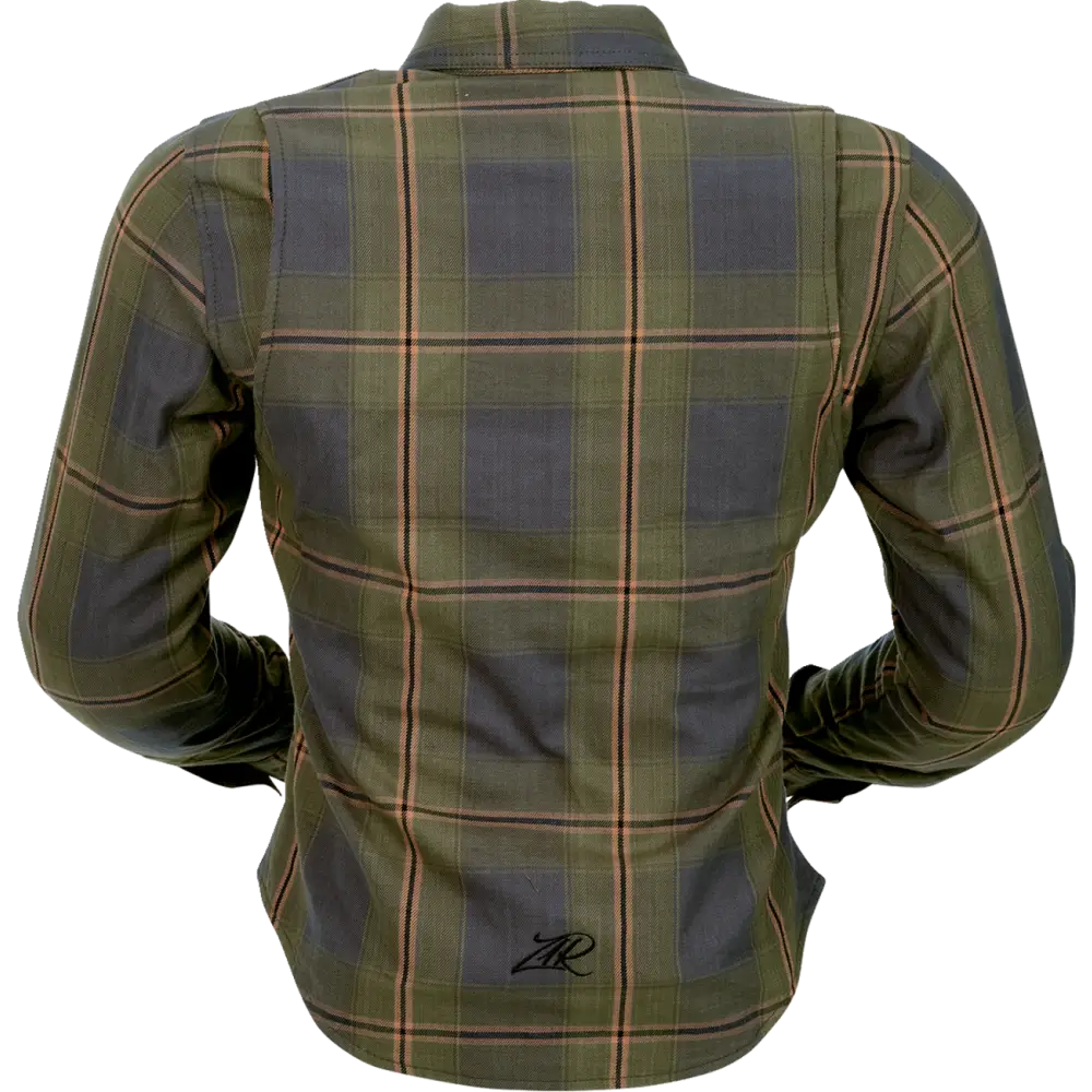 Z1R Ashwood Women's Flannel - Olive - Large 3041-0687