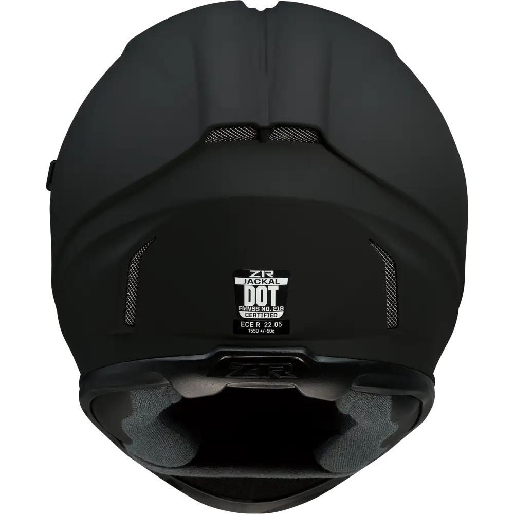 Z1R Jackal Helmet - Flat Black - Smoke - 2XL 0101-13997