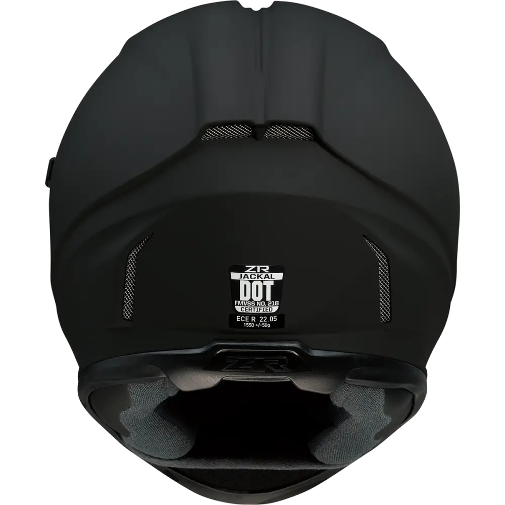 Z1R Jackal Helmet - Flat Black - Smoke - Large 0101-13995