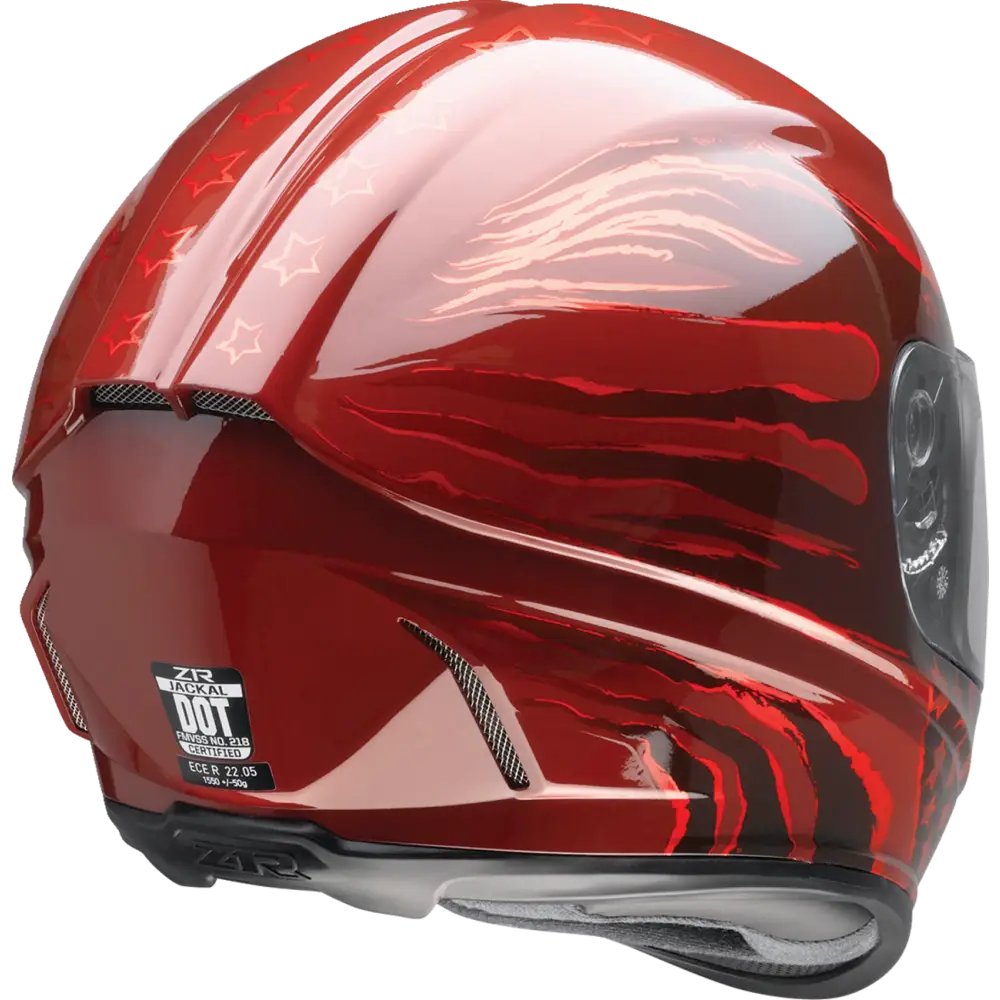 Z1R Jackal Helmet - Patriot - Red - Large 0101-15422