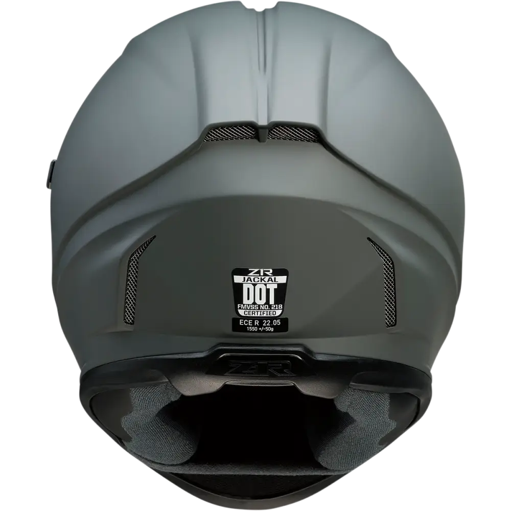 Z1R Jackal Helmet - Primer Gray - Smoke - Large 0101-14002