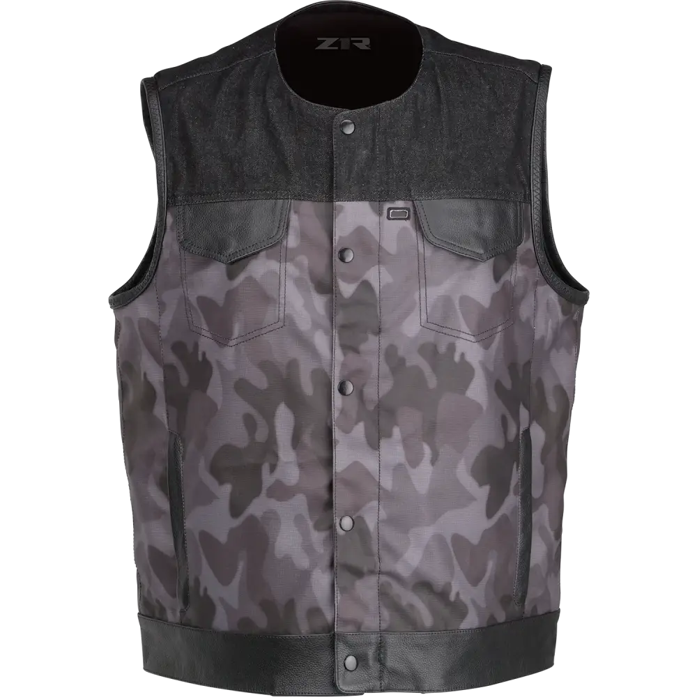 Z1R Nightfire Camo Vest - Black/Gray - Medium 2830-0625