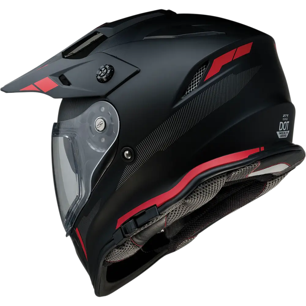 Z1R Range Helmet - Uptake - Black/Red - Medium 0140-0015