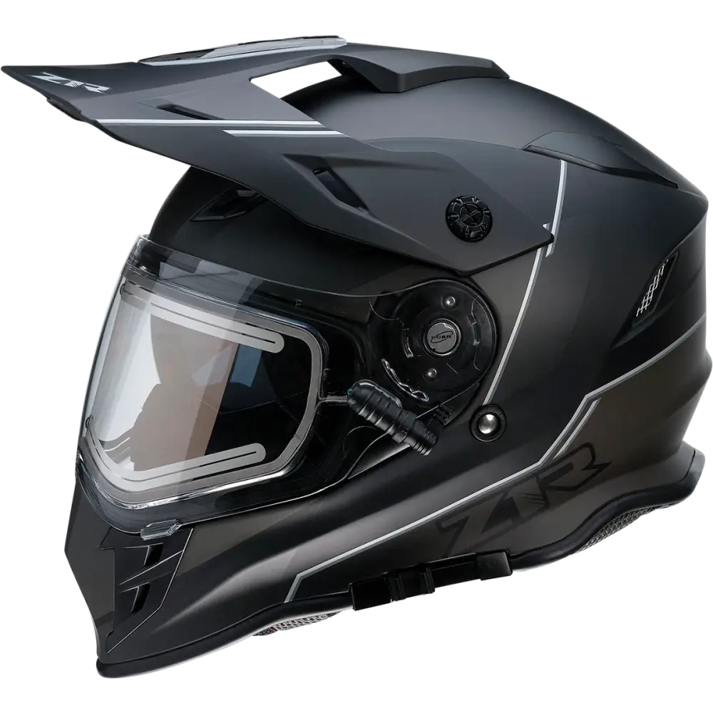 Z1R Range Snow Helmet - Bladestorm - Electric - Dual Pane - Black/White - Small 0101-14048
