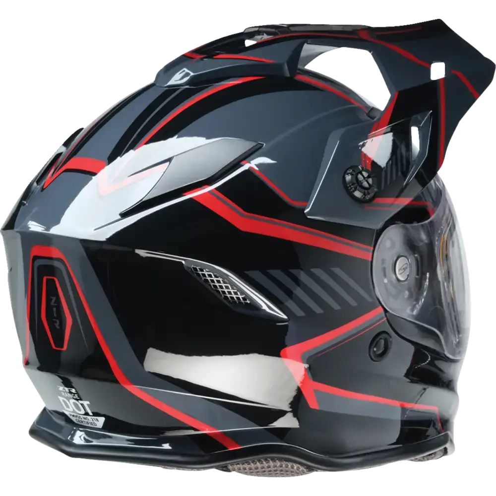 Z1R Range Snow Helmet - Rotor - Black/Red - Large 0101-17232