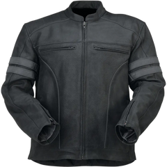 Z1R Remedy Leather Jacket - Black - 4XL 2810-3895