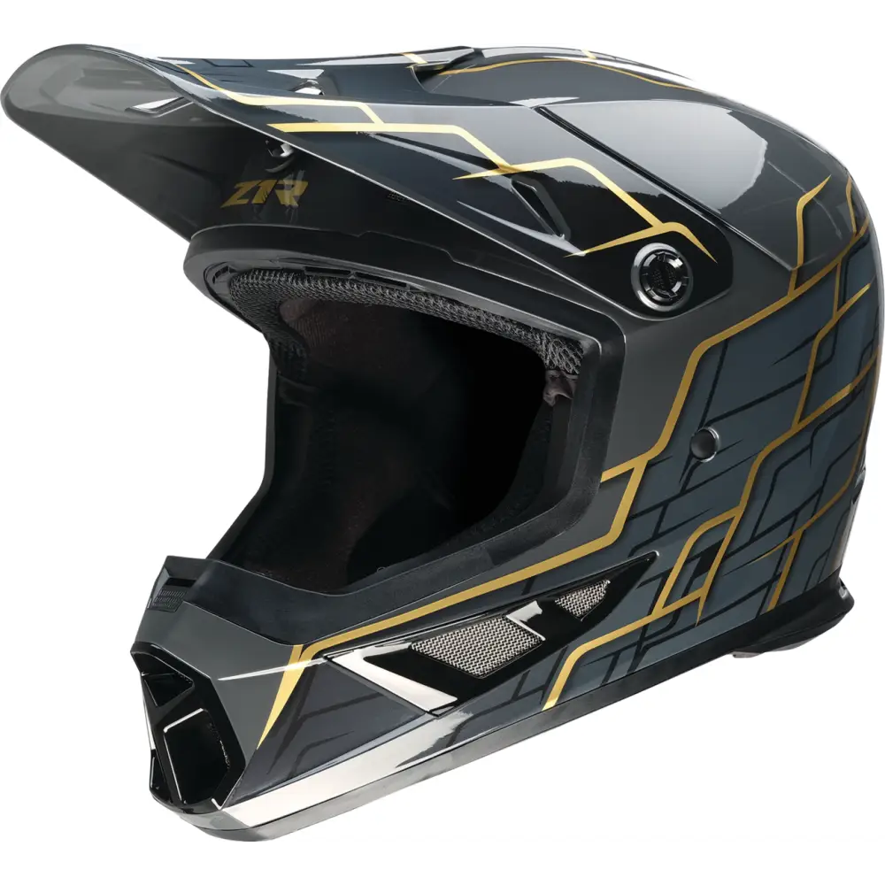 Z1R Rise 2.0 Helmet - Hyacinth - Black/Gold - Medium 0110-8627