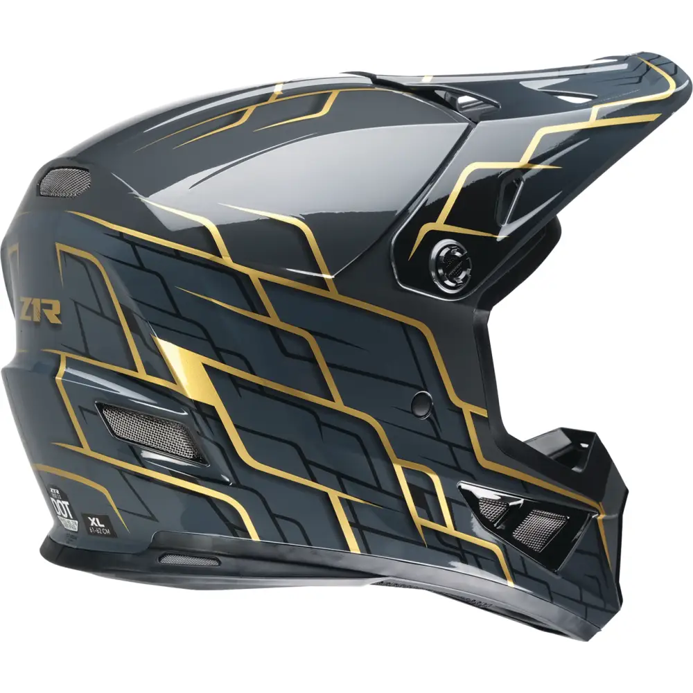 Z1R Rise 2.0 Helmet - Hyacinth - Black/Gold - Small 0110-8626