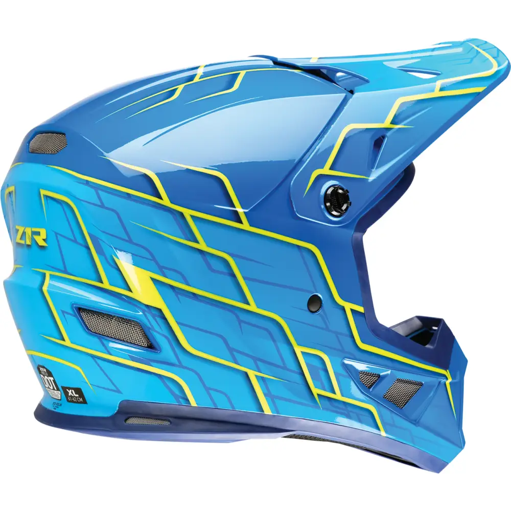 Z1R Rise 2.0 Helmet - Hyacinth - Teal/Yellow - XL 0110-8641