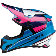 Z1R Rise Helmet - MC - Pink/Blue - XL 0110-7188
