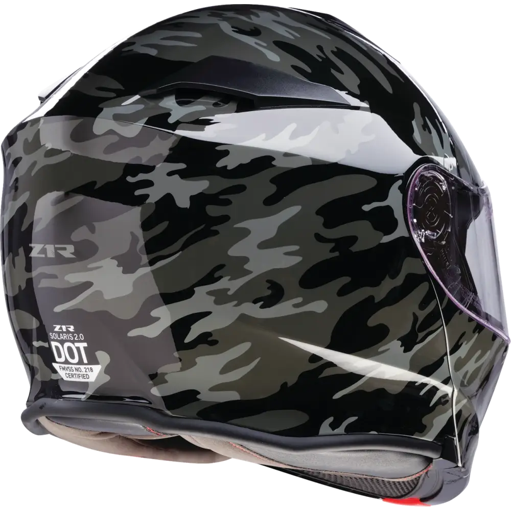 Z1R Solaris 2.0 Modular Helmet - Camo - Black/Gray - XL 0100-2611