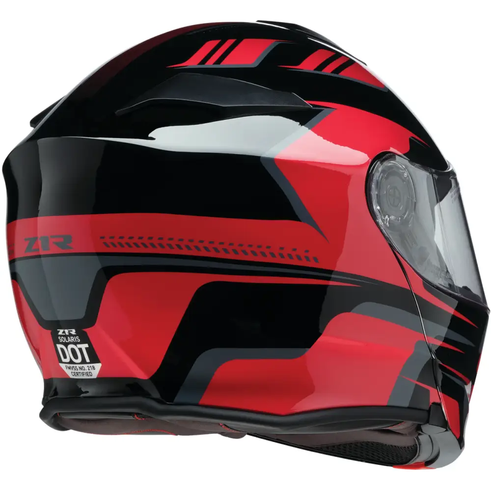 Z1R Solaris 2.0 Modular Helmet - Slater - Red - XS 0100-2451