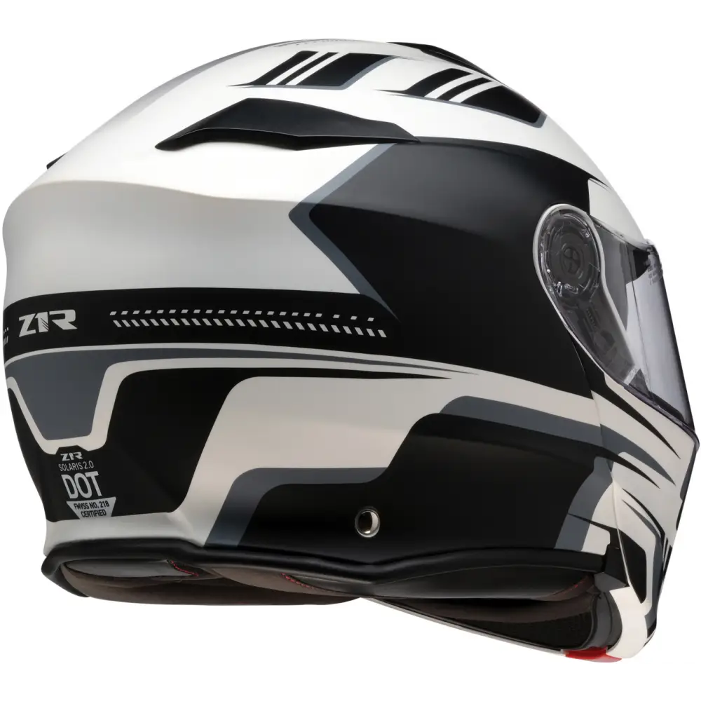 Z1R Solaris 2.0 Modular Helmet - Slater - White - XS 0100-2433
