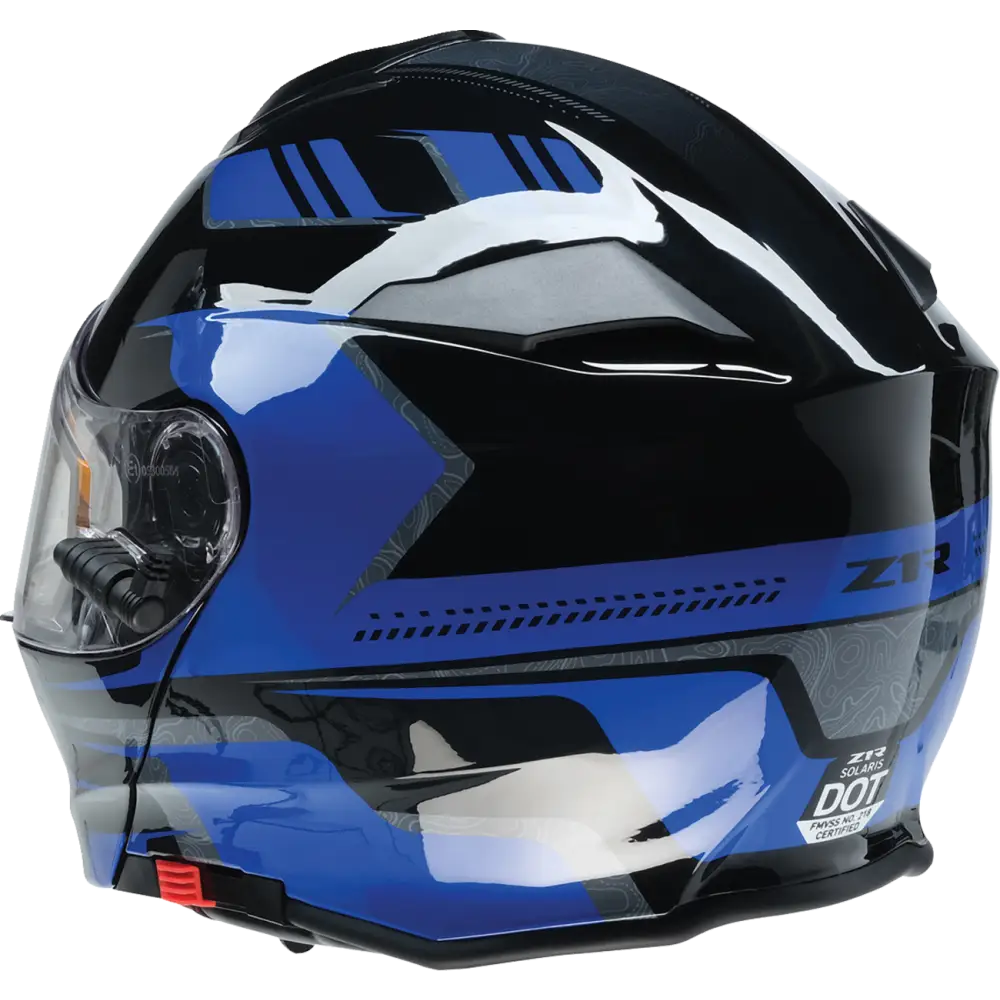 Z1R Solaris Helmet - First Tracks - Electric - Dual Pane - Black/Blue - Large 0120-0834