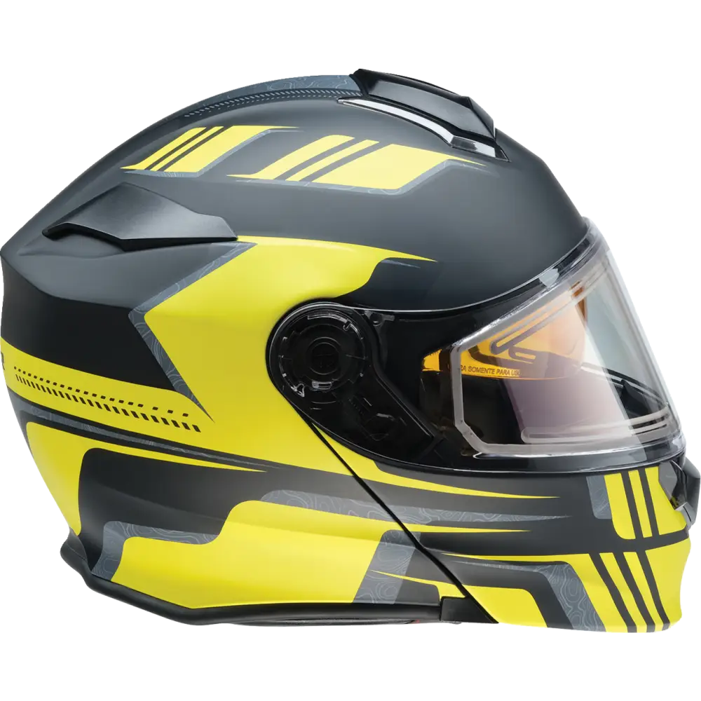 Z1R Solaris Helmet - First Tracks - Electric - Dual Pane - Black/Hi-Viz - XL 0120-0841