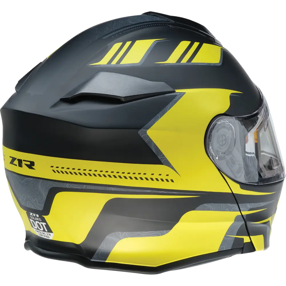 Z1R Solaris Helmet - First Tracks - Electric - Dual Pane - Black/Hi-Viz - XL 0120-0841
