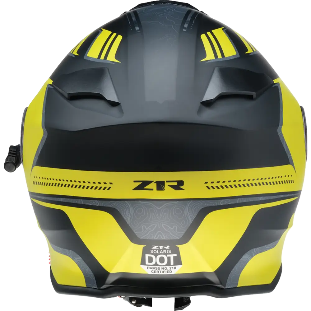 Z1R Solaris Helmet - First Tracks - Electric - Dual Pane - Black/Hi-Viz - XS 0120-0837