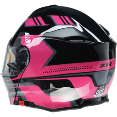 Z1R Solaris Helmet - First Tracks - Electric - Dual Pane - Black/Pink - XL 0120-0847