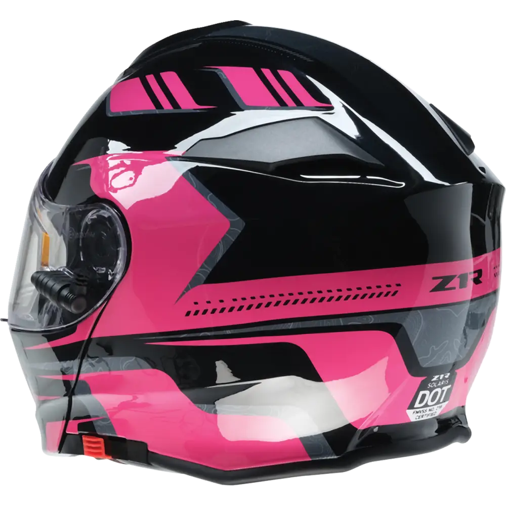 Z1R Solaris Helmet - First Tracks - Electric - Dual Pane - Black/Pink - XS 0120-0843