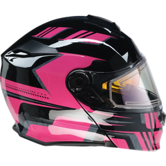 Z1R Solaris Helmet - First Tracks - Electric - Dual Pane - Black/Pink - XS 0120-0843