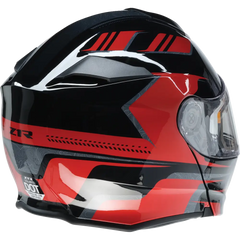 Z1R Solaris Helmet - First Tracks - Electric - Dual Pane - Black/Red - 2XL 0120-0830