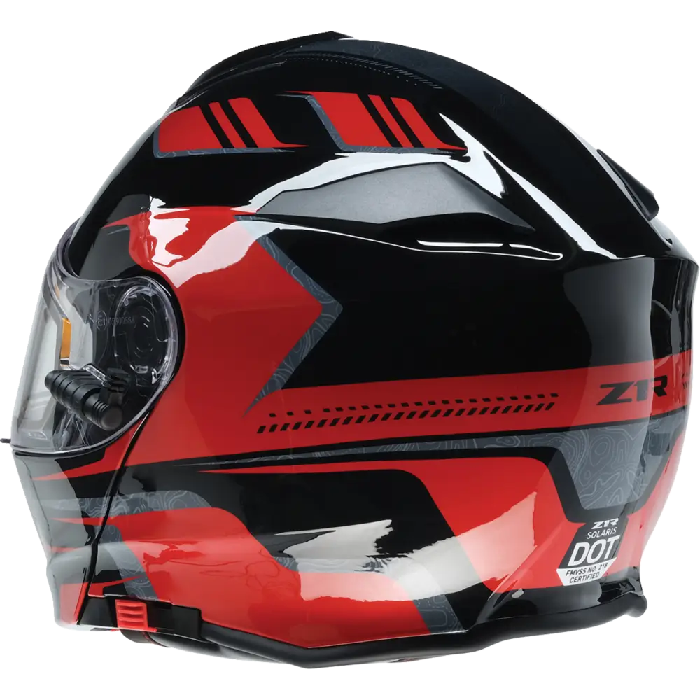 Z1R Solaris Helmet - First Tracks - Electric - Dual Pane - Black/Red - Large 0120-0828