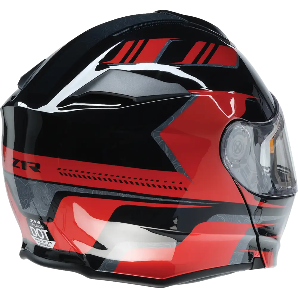 Z1R Solaris Helmet - First Tracks - Electric - Dual Pane - Black/Red - Medium 0120-0827