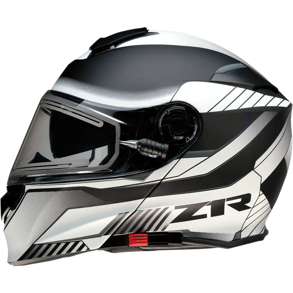 Z1R Solaris Helmet - Scythe - Electric - Dual Pane - White/Black - Medium 0120-0663