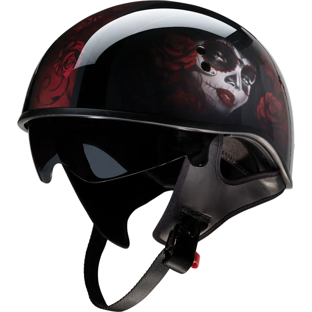 Z1R Vagrant Helmet - Red Catrina - Black/Red - Large 0103-1316