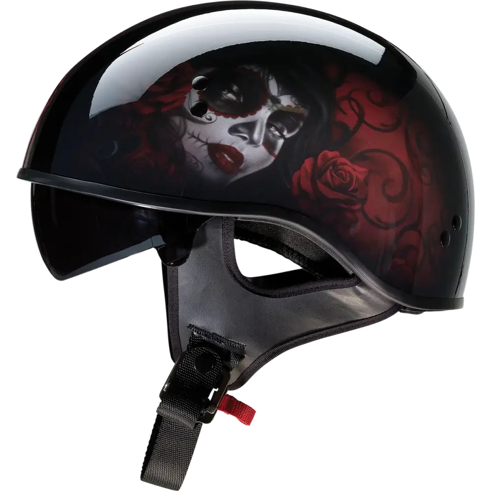 Z1R Vagrant Helmet - Red Catrina - Black/Red - XL 0103-1317