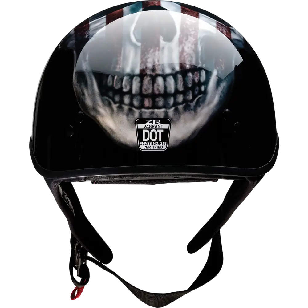 Z1R Vagrant Helmet - USA Skull - Black - XL 0103-1311