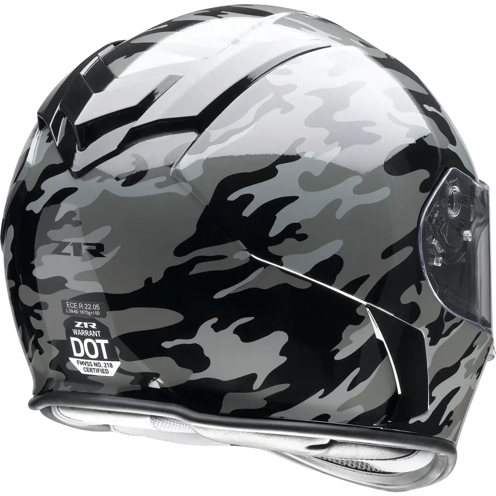 Z1R Warrant Helmet - Camo - Black/Gray - Medium 0101-14367