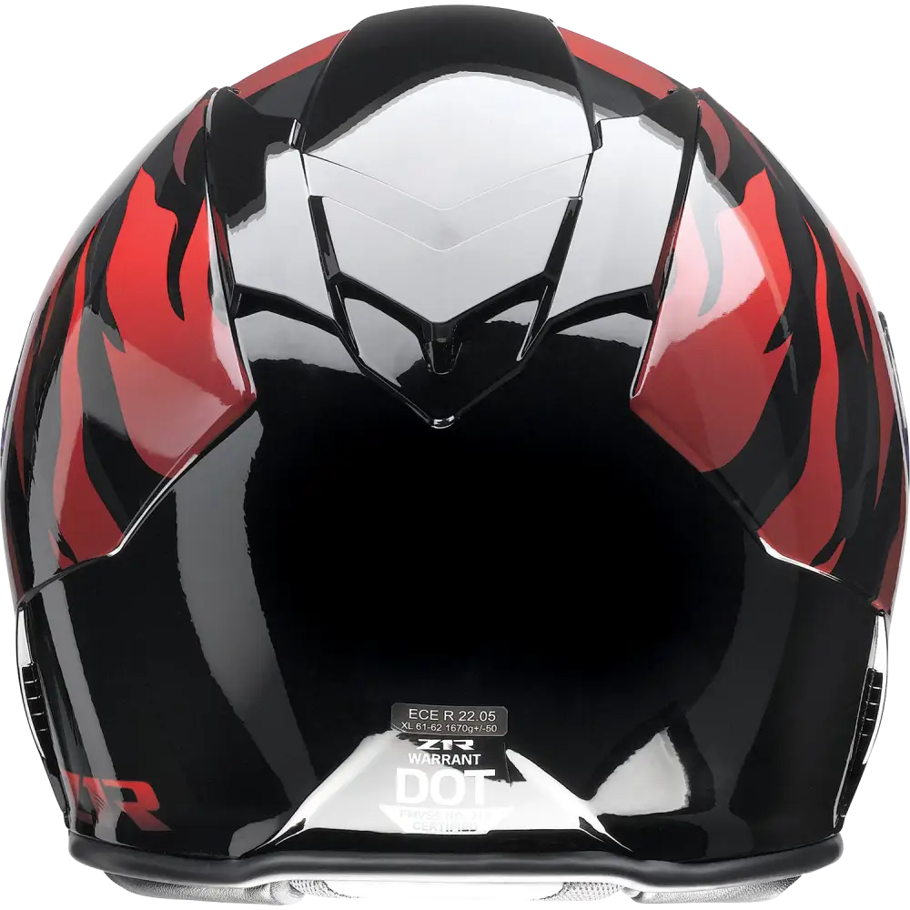 Z1R Warrant Helmet - Panthera - Black/Red - Medium 010115207