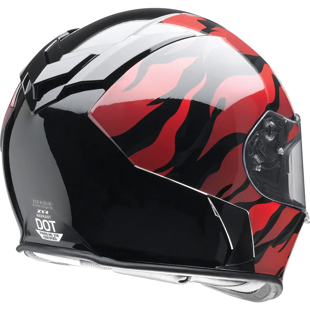 Z1R Warrant Helmet - Panthera - Black/Red - Small 010115206