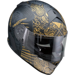 Z1R Warrant Helmet - Sombrero - Black/Gold - XL 0101-14174