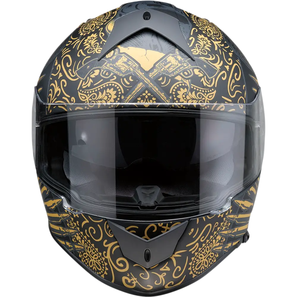 Z1R Warrant Helmet - Sombrero - Black/Gold - XL 0101-14174