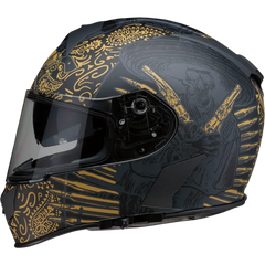 Z1R Warrant Helmet - Sombrero - Black/Gold - XL 0101-14174