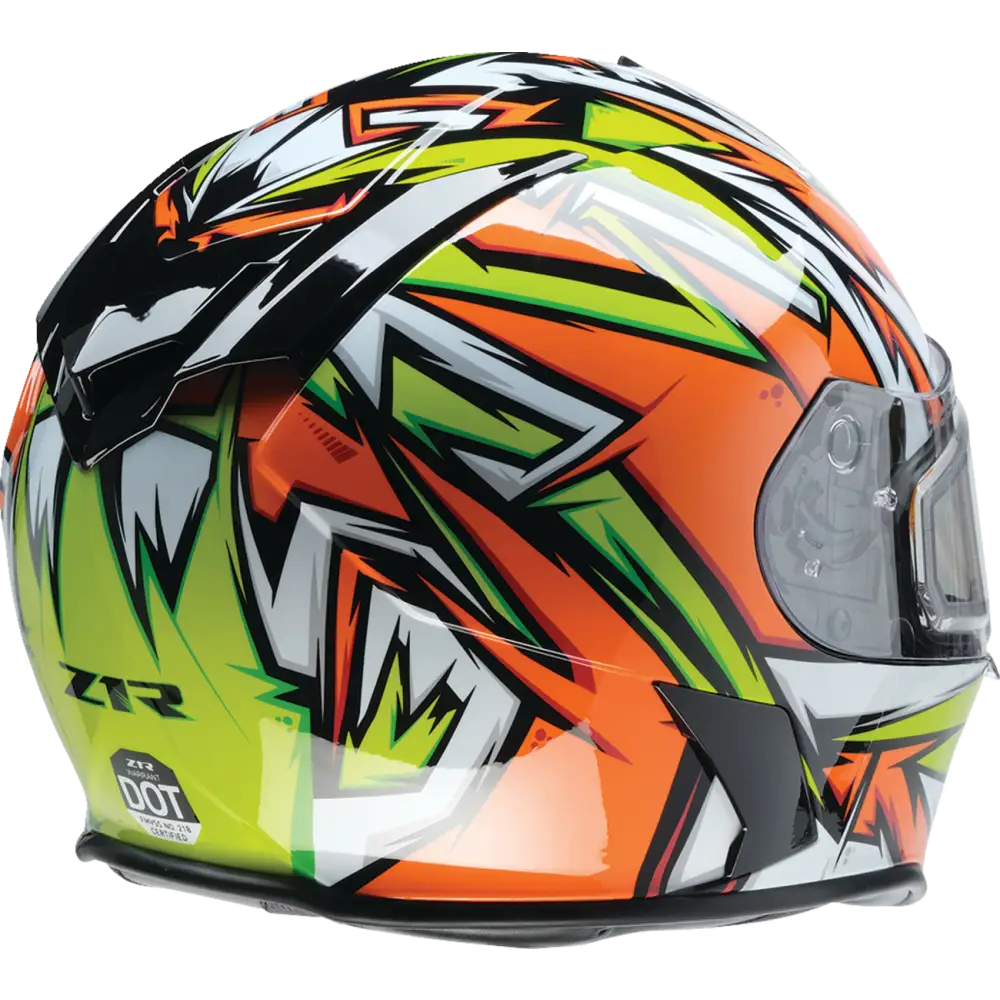Z1R Warrant Snow Helmet - Neuron - Orange/Green - 2XL 0101-17228