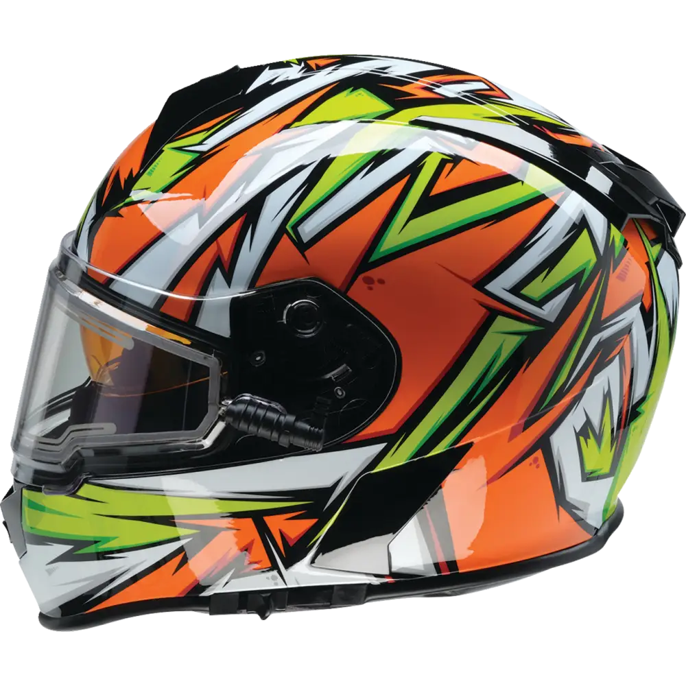 Z1R Warrant Snow Helmet - Neuron - Orange/Green - Large 0101-17226