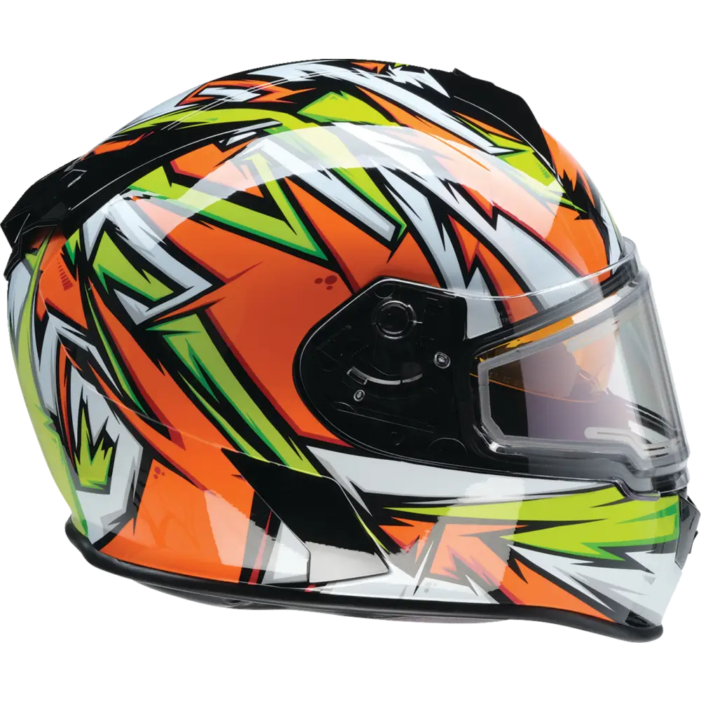 Z1R Warrant Snow Helmet - Neuron - Orange/Green - Medium 0101-17225