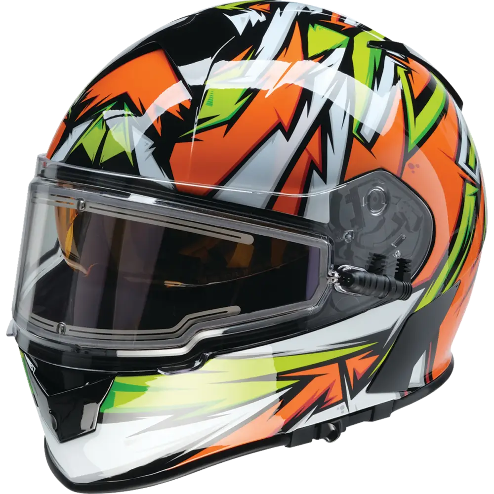 Z1R Warrant Snow Helmet - Neuron - Orange/Green - XL 0101-17227